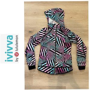 Lululemon Ivivva hooded windbreaker jacket, girls' size 8